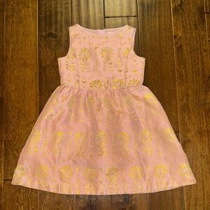 J. Crew Crewcuts Girls' metallic floral brocade dress  - 6